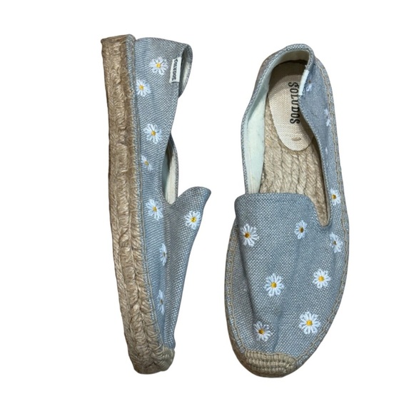 Soludos Hand-stitched Daisy Espadrilles in Chambray Size 8.5 - Picture 5 of 8